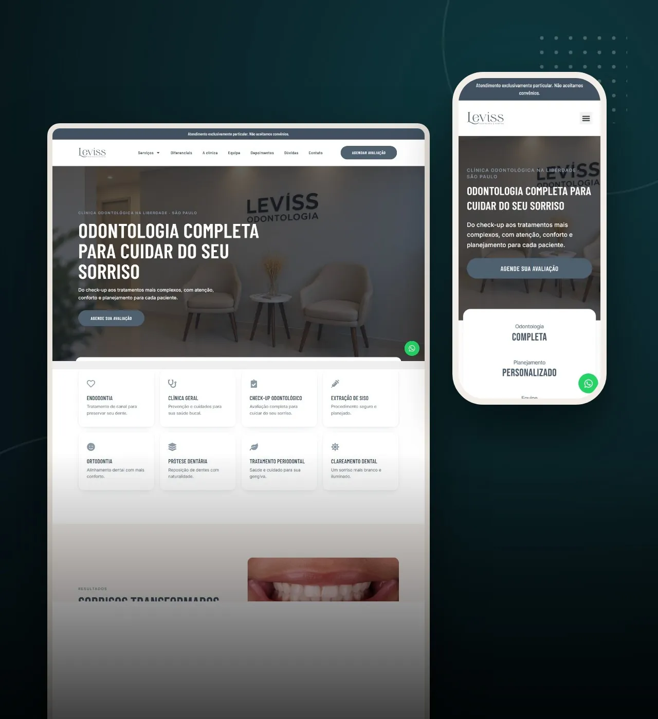 Mockup de notebook e celular com as telas do projeto