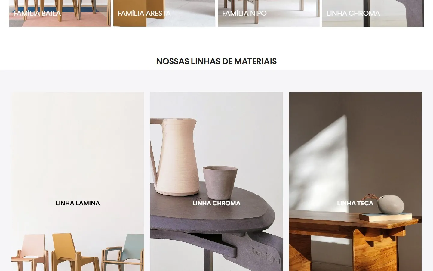 Bertha Home: meio da página (versão desktop)