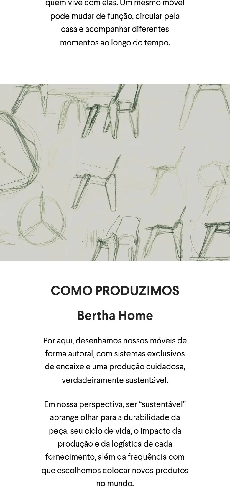 Bertha Home: tela 3 da versão mobile