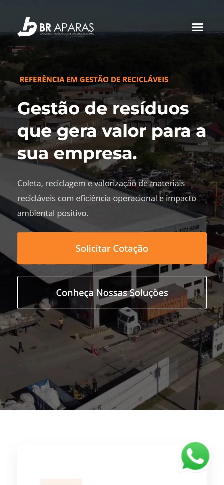 BR Aparas: mobile screen 1