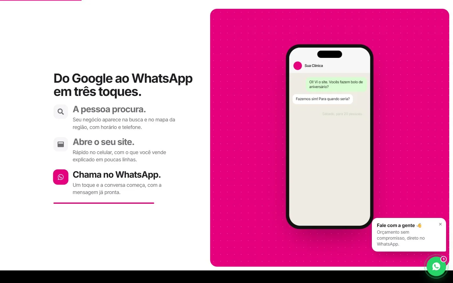 Logical Sites: meio da página (versão desktop)