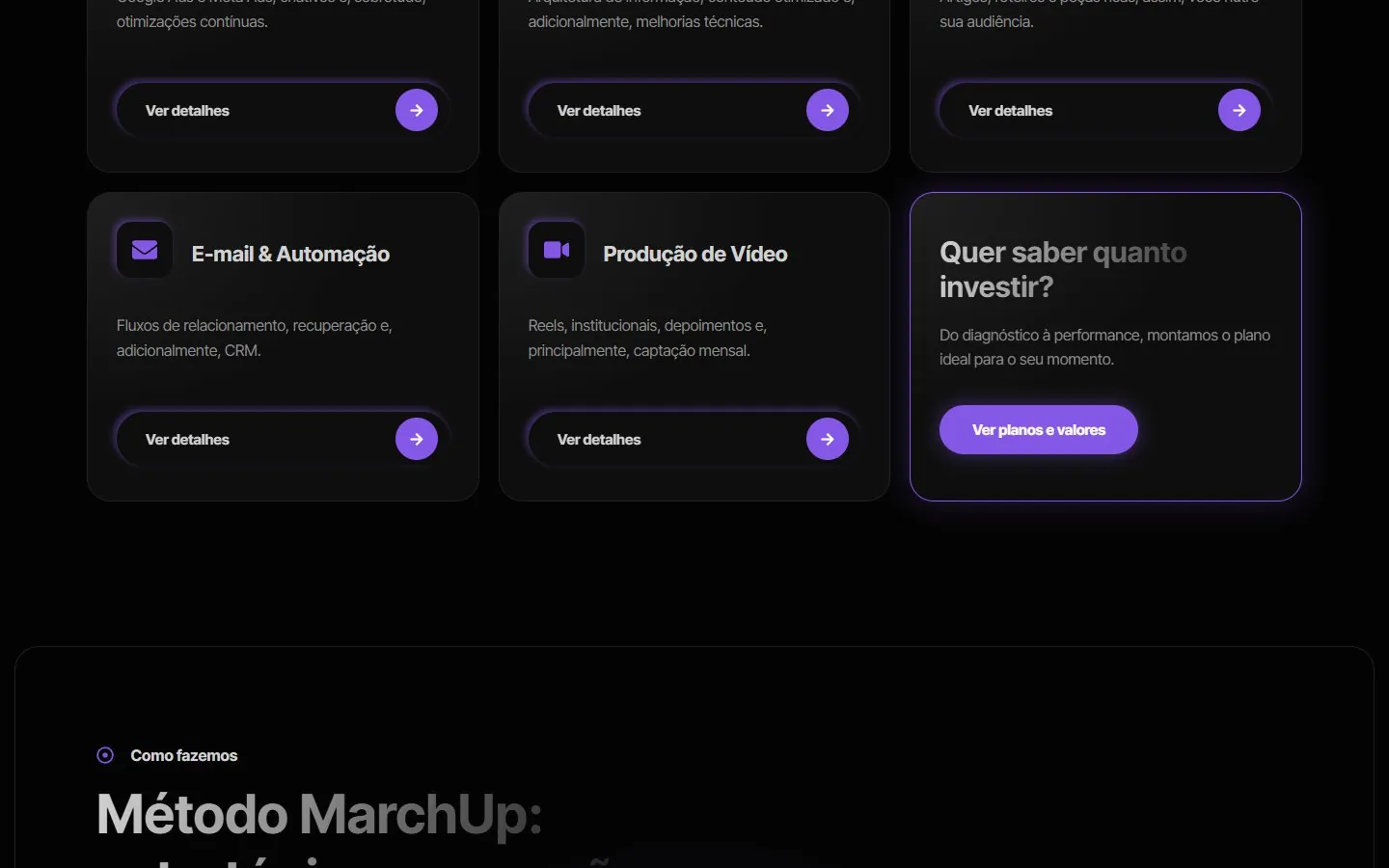 Marchup: meio da página (versão desktop)