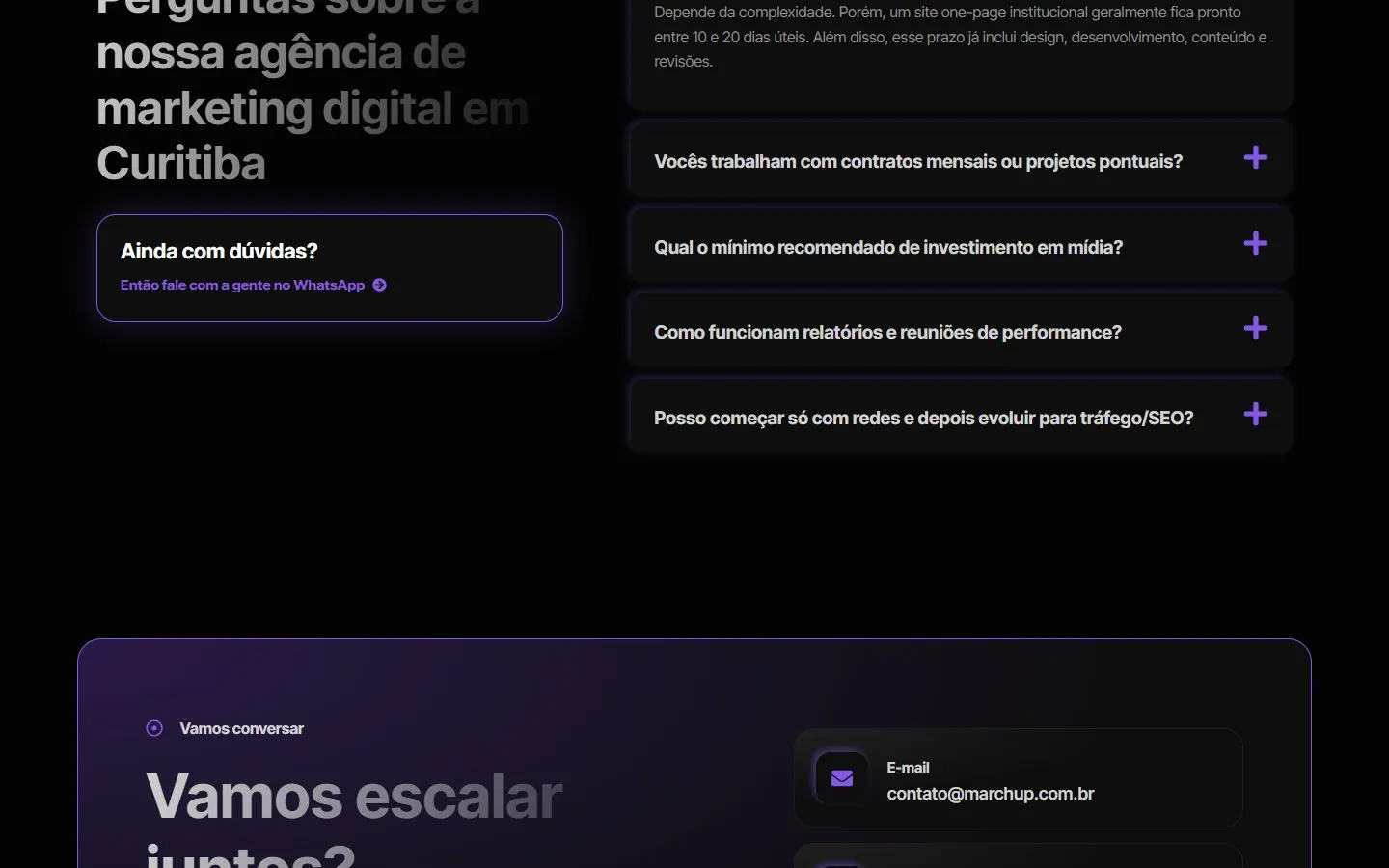Marchup: meio da página (versão desktop)
