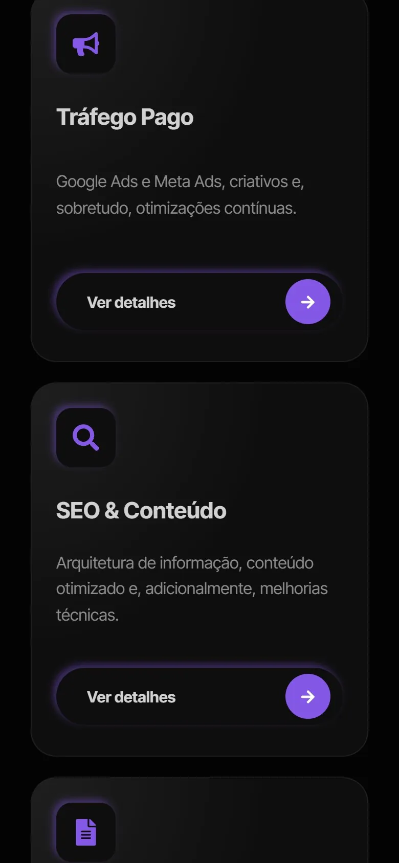 Marchup: tela 2 da versão mobile