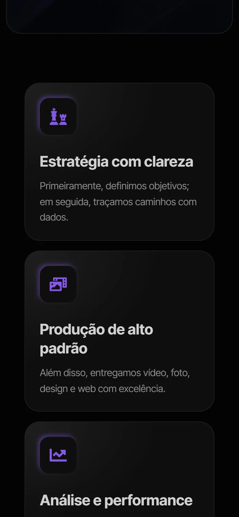Marchup: tela 3 da versão mobile
