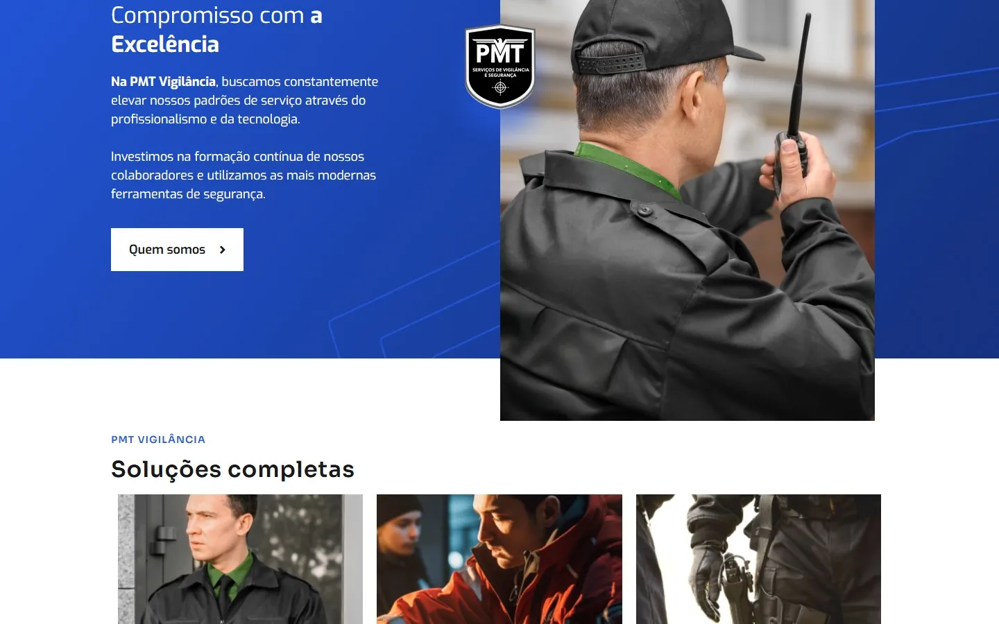 PMT Vigilância: meio da página (versão desktop)